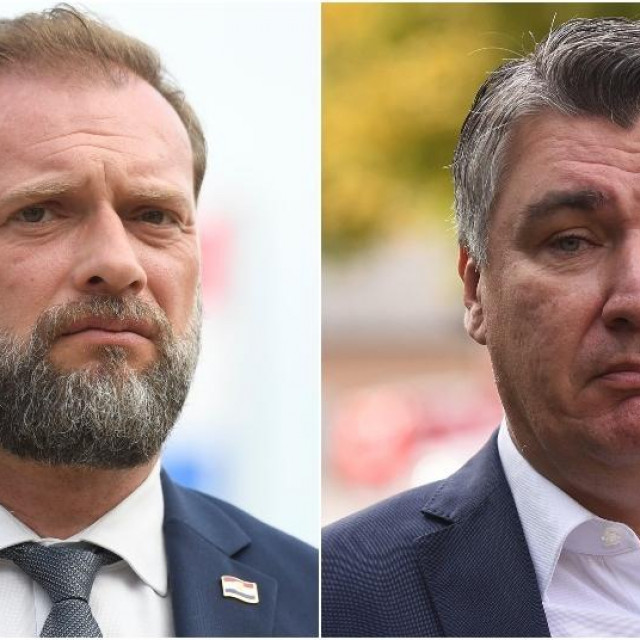 Ministar obrane Mario Banožić/Predsjednik Zoran Milanović
