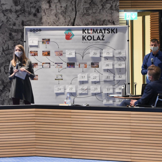 Članovi Vlade igraju klimatski kolaž
