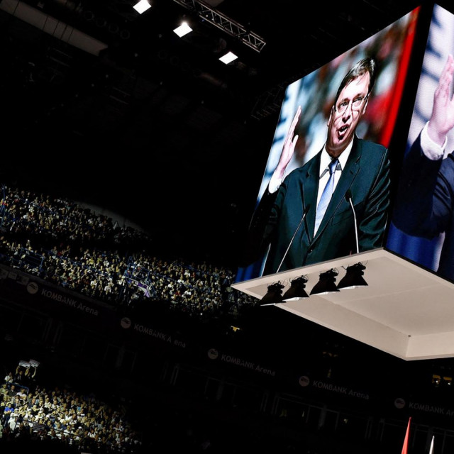 Aleksandar Vučić, arhivska fotografija sa skupa SNS-a 2016.
