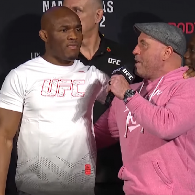 Kamaru Usman i Joe Rogan
