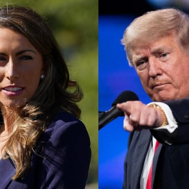 Alyssa Farah i Donald Trump
