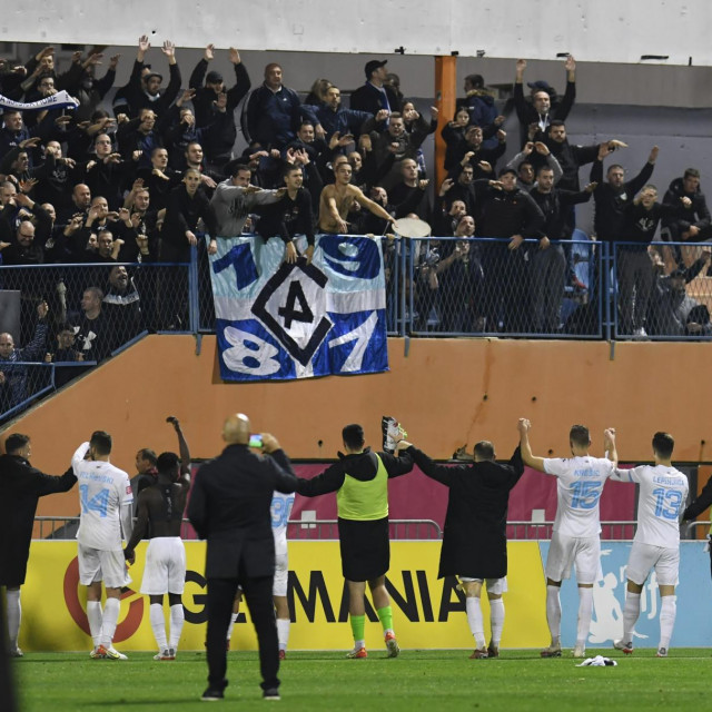 Slavlje igrača Rijeke nakon pobjede
