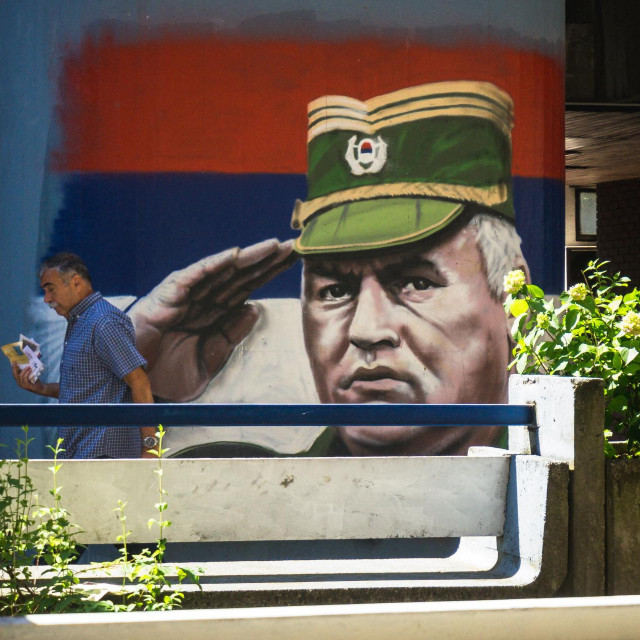 Mural Ratka Mladića u Beogradu