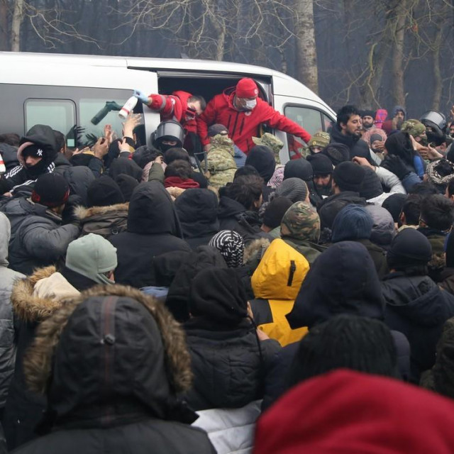 Migranti na granici Poljske i Bjelorusije
