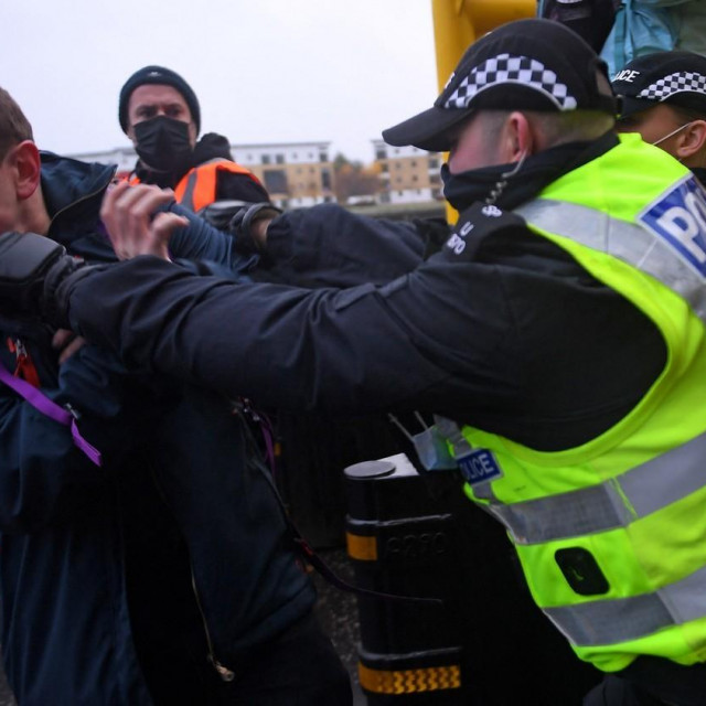 Aktivisti tijekom marša.
