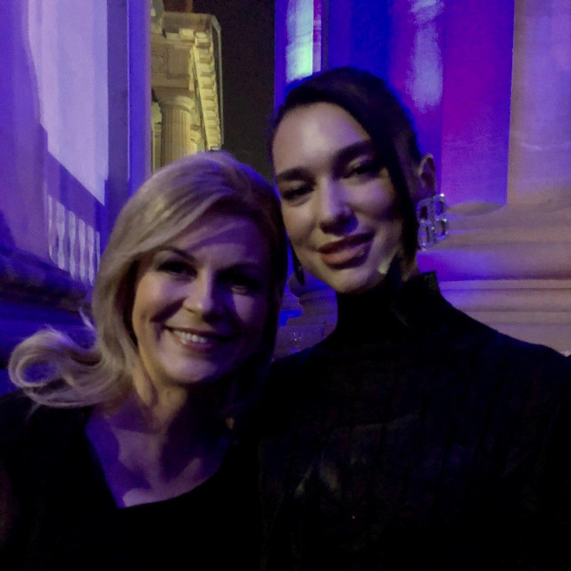 Kolinda Grabar-Kitarović i Dua Lipa
