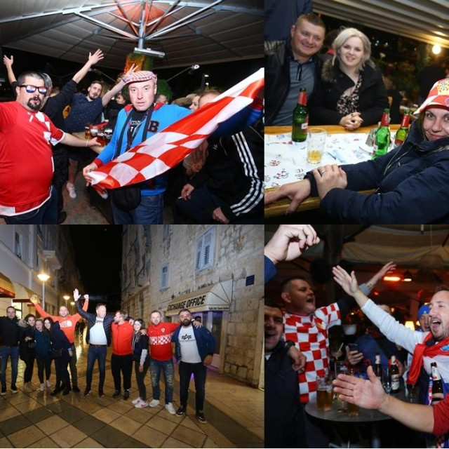 Navijači su pjevali na ulicama Splita
