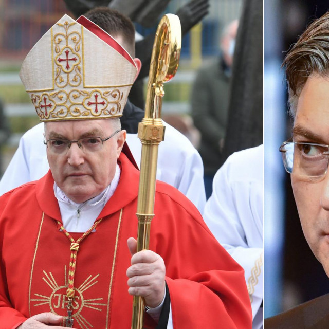 Josip Bozanić i Andrej Plenković
