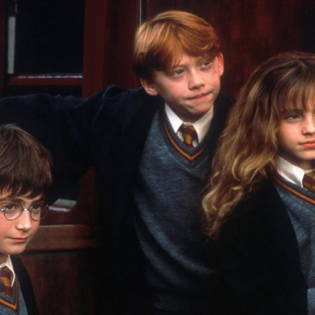 Daniel Radcliffe, Rupert Grin i Emma Watson u filmu o Harryju Potteru
