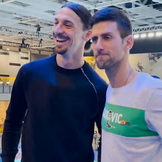 Zlatan Ibrahimović i Novak Đoković su odlučili zapjevati nakon pobjede srpskog tenisača
