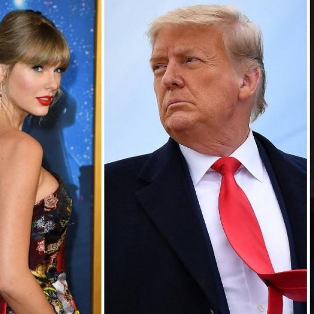 Taylor Swift, Donald Trump i Olivia Troye
