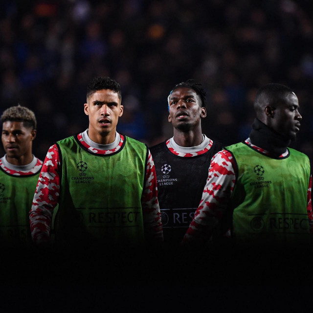 Marcus Rashford, Raphael Varane, Paul Pogba i Eric Bailly
