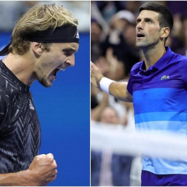 Alexander Zverev i Novak Đoković
