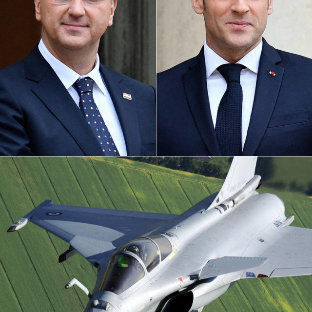 Andrej Plenković; Emmanuel Macron

