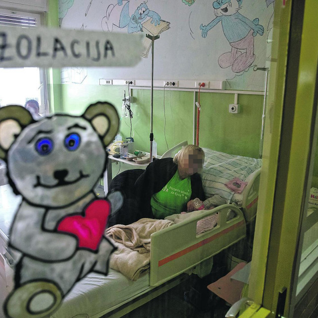 Dio odjela pedijatrije koji je u izolaciji u kojem su djeca oboljela od koronaviorusa.
