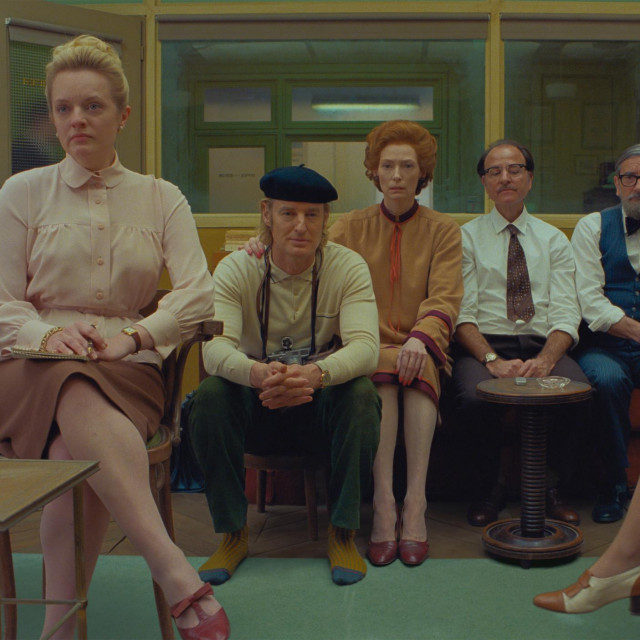 Elisabeth Moss, Owen Wilson, Tilda Swinton, Fisher Stevens i Griffin Dunne
