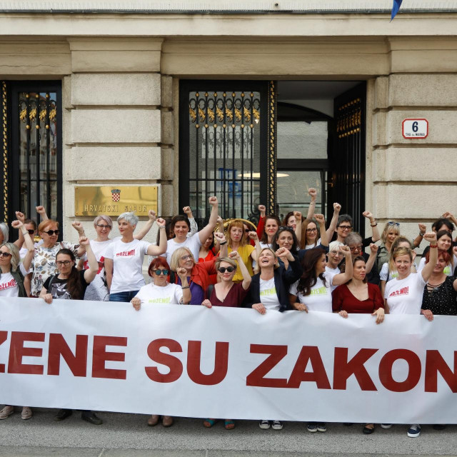 Konferencija za medije koalicije Možemo pod sloganom Žene su zakon, arhivska fotografija
