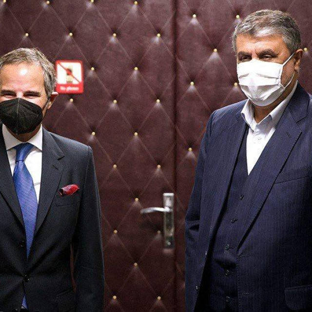 Rafael Grossi i Mohammad Eslami
