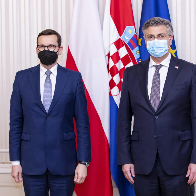 Mateusz Morawiecki i Andrej Plenković

