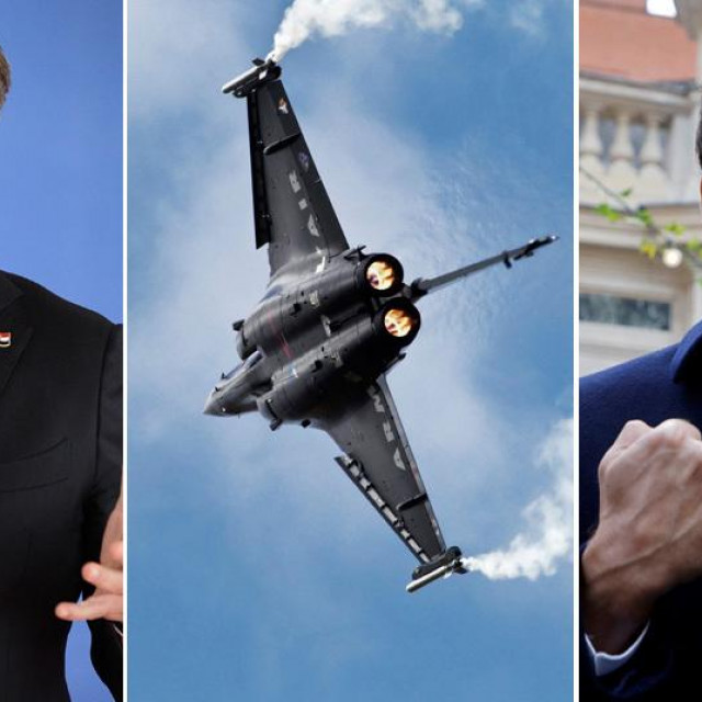 Andrej Plenković, Dassault Rafale i Emmanuel Macron
