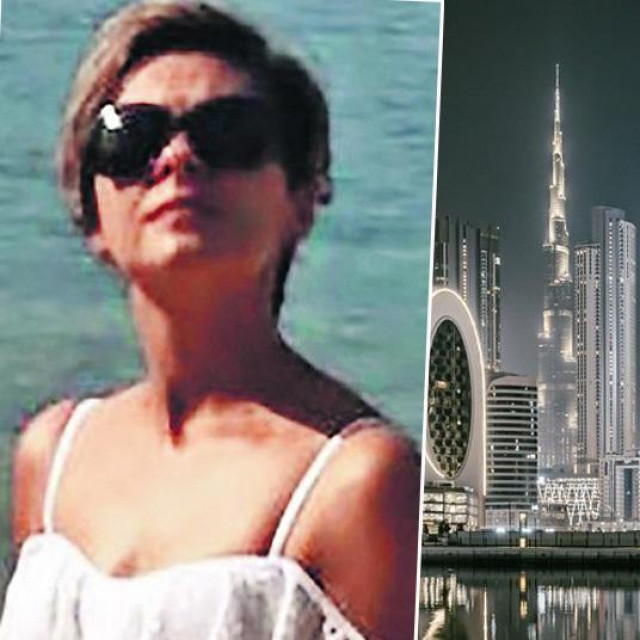 Nataša Sekulić i panormama Dubaija
