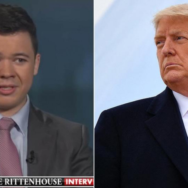 Kyle Rittenhouse i Donald Trump
