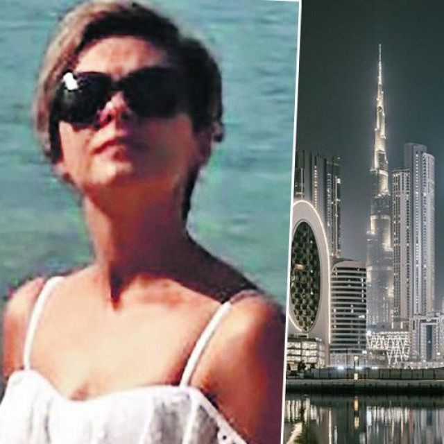Nataša Sekulić i panormama Dubaija
