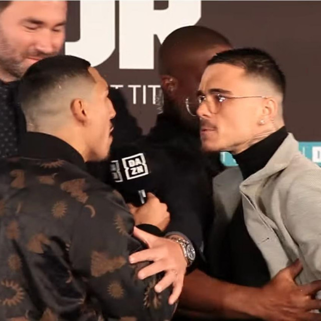 Teofimo Lopez i George Kambosos Jr.