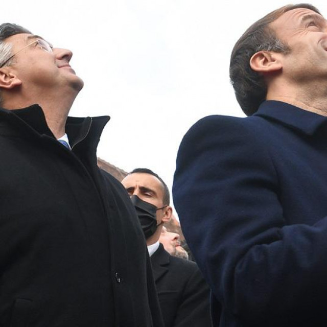 Andrej Plenković i Emmanuel Macron