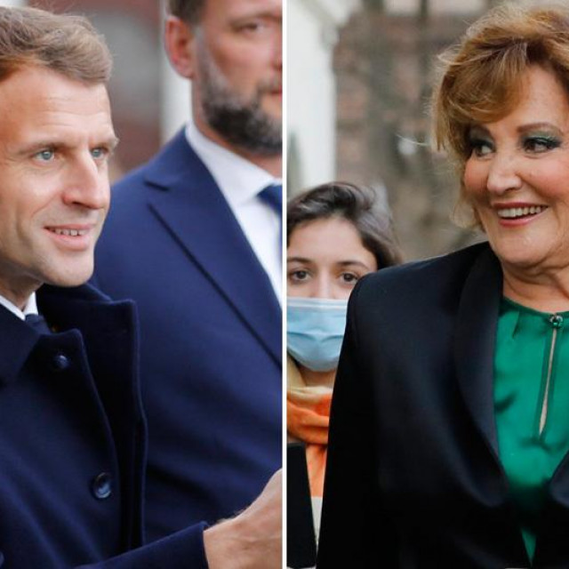Emmanuel Macron i Tereza Kesovija
