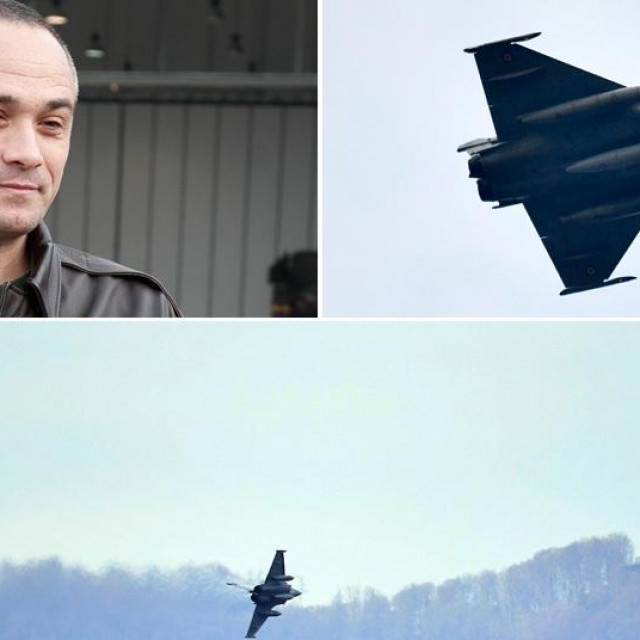 Željko Ninić i avioni Dassault Rafale u letu ioznad Zagreba
