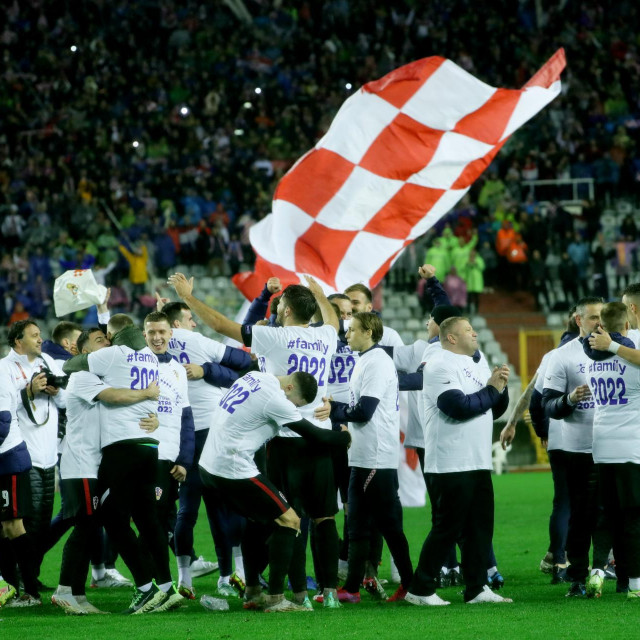 Slavlje hrvatskih igrača na Poljudu
