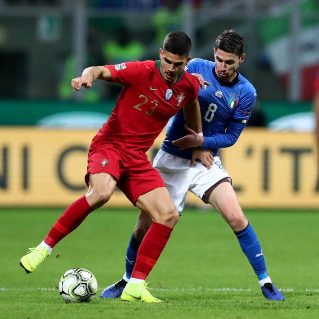 Andre Silva (Portugal) i Jorginho (Italija)
