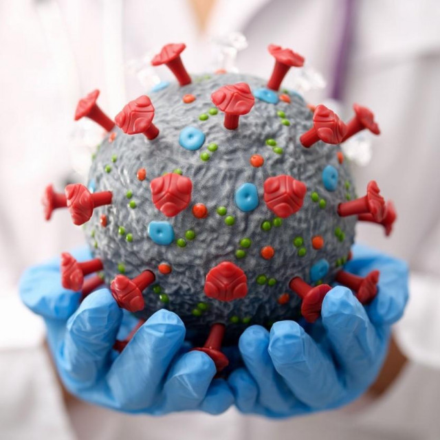 Korona virus, ilustracija
