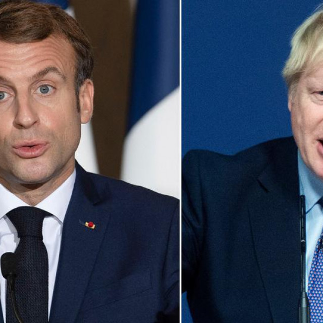 Emmanuel Macron i Boris Johnson
