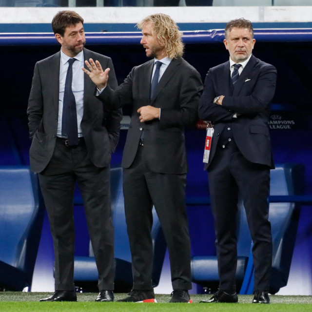 Andrea Agnelli, Pavel Nedved i Federico Cherubini
