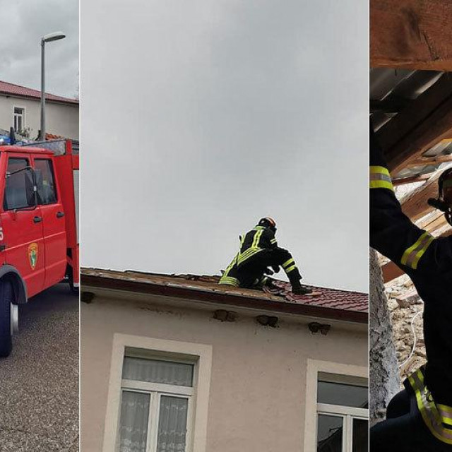 Zadvarje, jugo odnijelo dio krova
