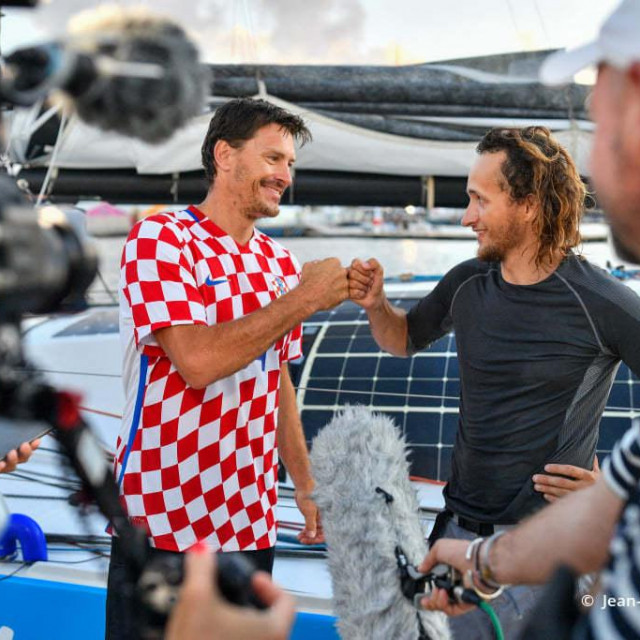 Ivica Kostelić i njegov partner na brodu, Caliste Antoine
