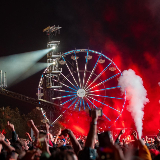 Prizor s Astroworld festivala.
