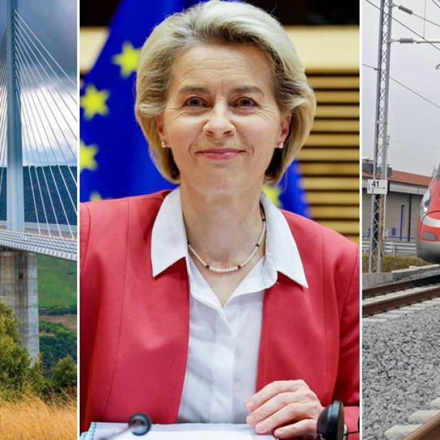 Millau vijadukt u Francuskoj, Ursula von der Leyen i brzi vlak u Italiji
