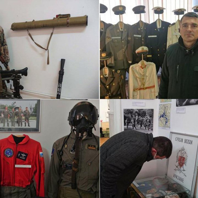 Hrvatski vojnik u punoj ratnoj spremi/ Mario Tušek/Odore pripadnika HRZ-a/Eksponati koji su pripadali neprijateljskim paravojnim formacijama u Domovinskom ratu
