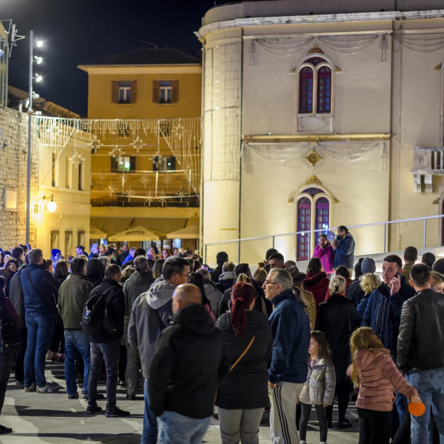 Prosvjed protiv covid potvrda u Šibeniku
