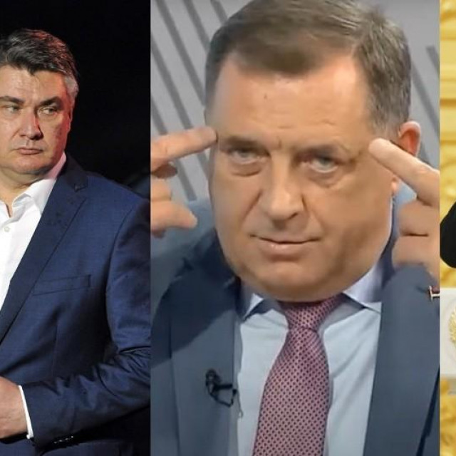 Zoran Milanović, Milorad Dodik i Vladimir Putin
