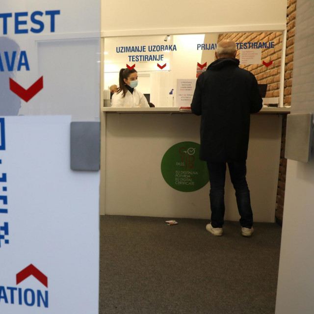 Centar brzi antigenski test u Zagrebu (ilustrativna fotografija)
