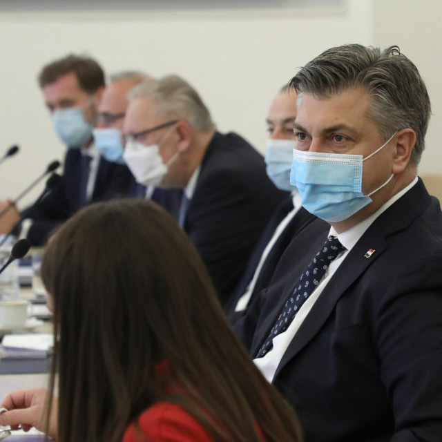 Andrej Plenković na sjednici Vlade
