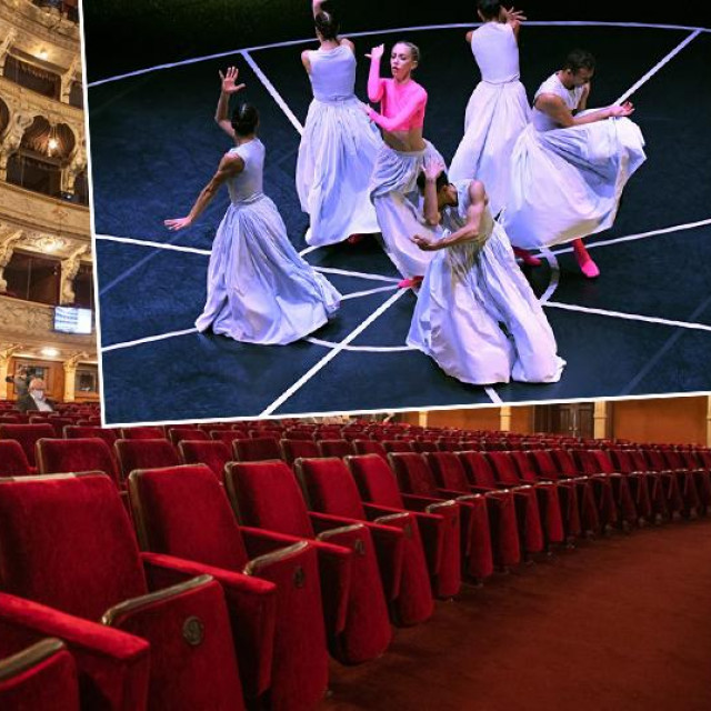 Unutrašnjost HNK Rijeka i balet Čipka koreografkinje Maše Kolar na glazbu Tene Novak
