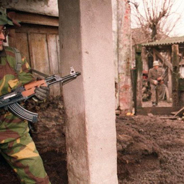 Ilustracija, pripadnik Arkanovih ”Tigrova', koji su počinili niz zločina u ratu u Hrvatskoj i BiH
