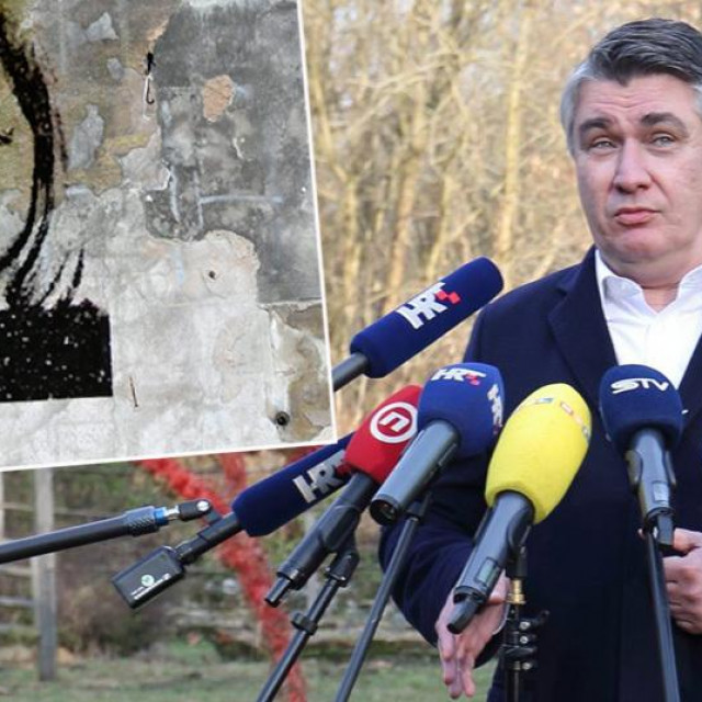 Fotografija ubijene Aleksandre Zec i predsjednik RH Zoran Milanović
 
