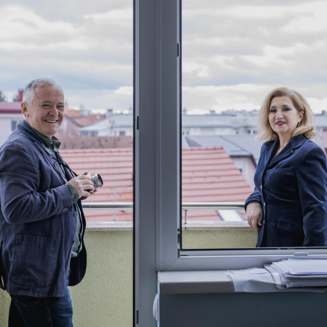 Stanko Abadžić i naša novinarka Mirjana Dugandžija
