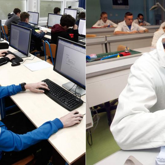 Tehnička škola Sisak (arhivska fotografija); Medicinska skola Varaždin (arhivska fotografija)
